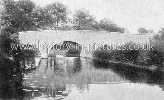 Bridge over River Roding at Chigwell Lane, near Loughton, Essex. c.1910